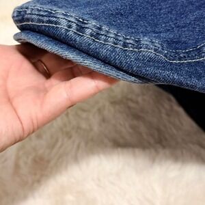 Cara Park denim newsboy/flat cap featuring an exterior "Nabe Nara" line tag.